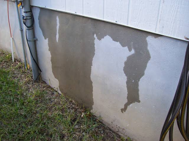 Hidden wall leak